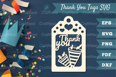 Birthday Thank You Tags SVG Bundle - CraftNest - Digital Crafting and Art