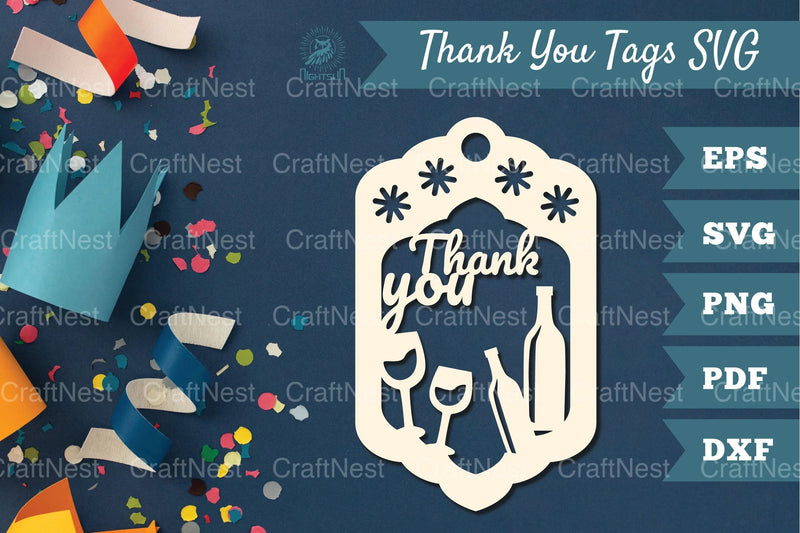 Birthday Thank You Tags Clipart Bundle - CraftNest - Digital Crafting and Art