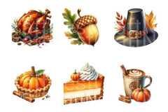 Thanksgiving Clipart Bundle 88 - CraftNest - Digital Crafting and Art
