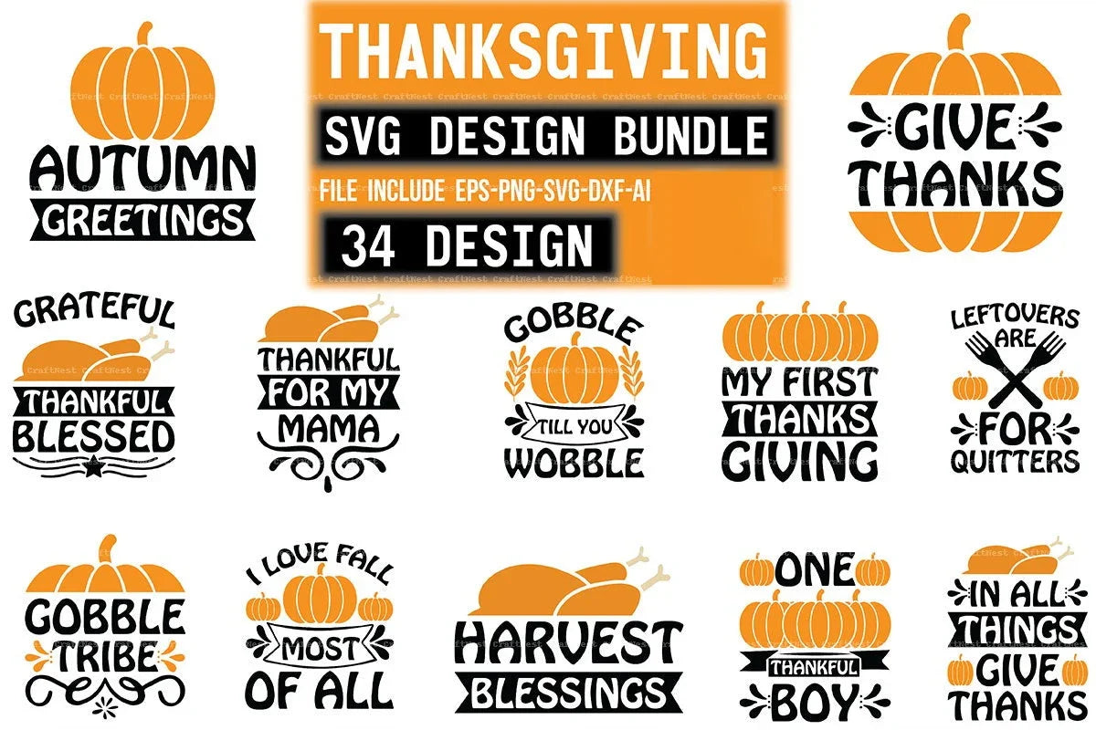 Thanksgiving SVG Bundle