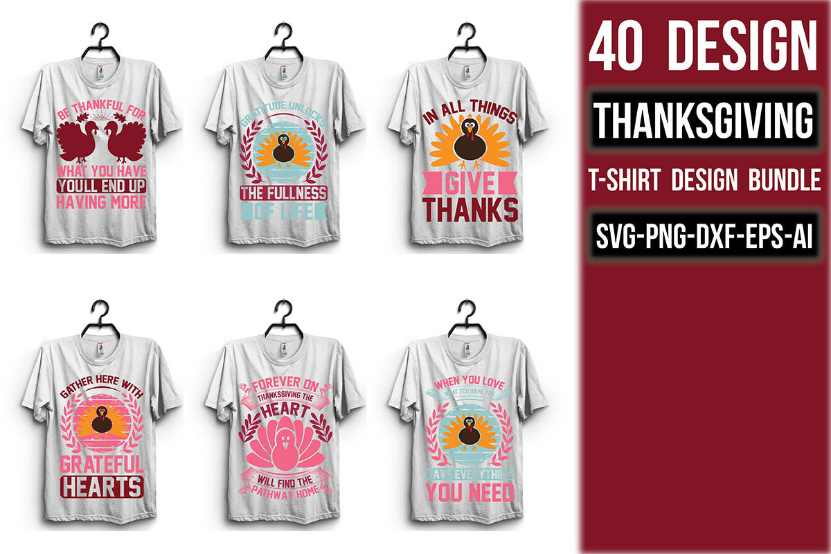 Thanksgiving T Shirt Bundle 5