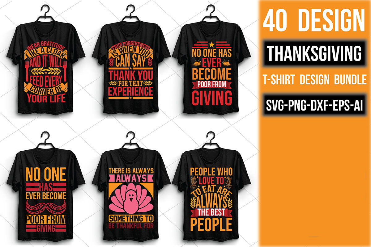 Thanksgiving T Shirt Bundle 4