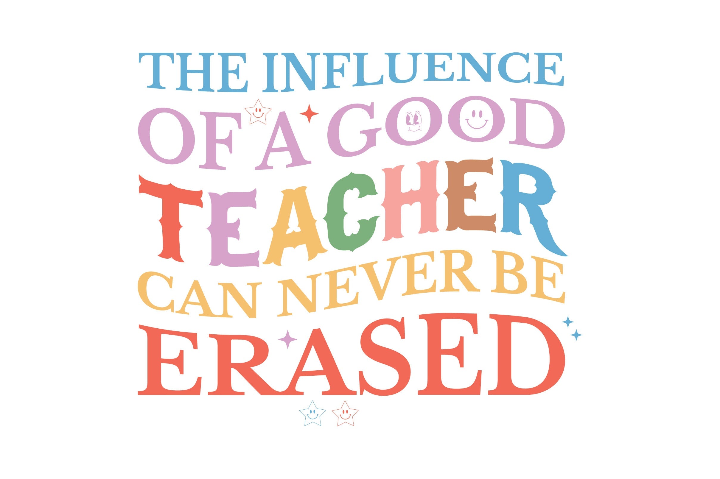 The Influence Of A Good Teacher Can Never Be Erased SVG Bundle