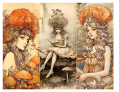 Mushroom Princess Junk Journal Pages - CraftNest