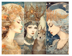 Moon Princess Junk Journal Pages - CraftNest
