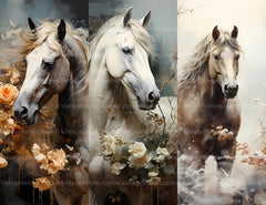 Ice Horses Junk Journal Pages - CraftNest