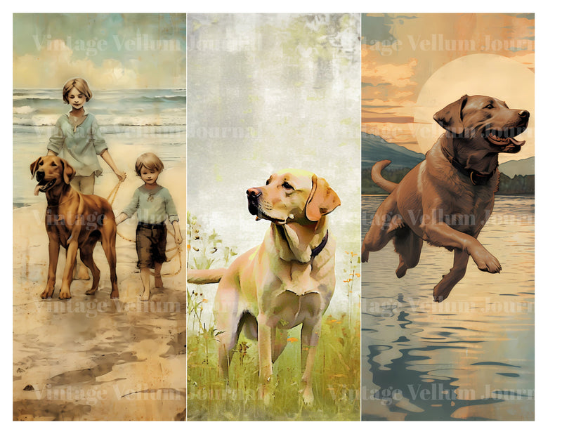Labrador Retrievers Junk Journal Pages - CraftNest