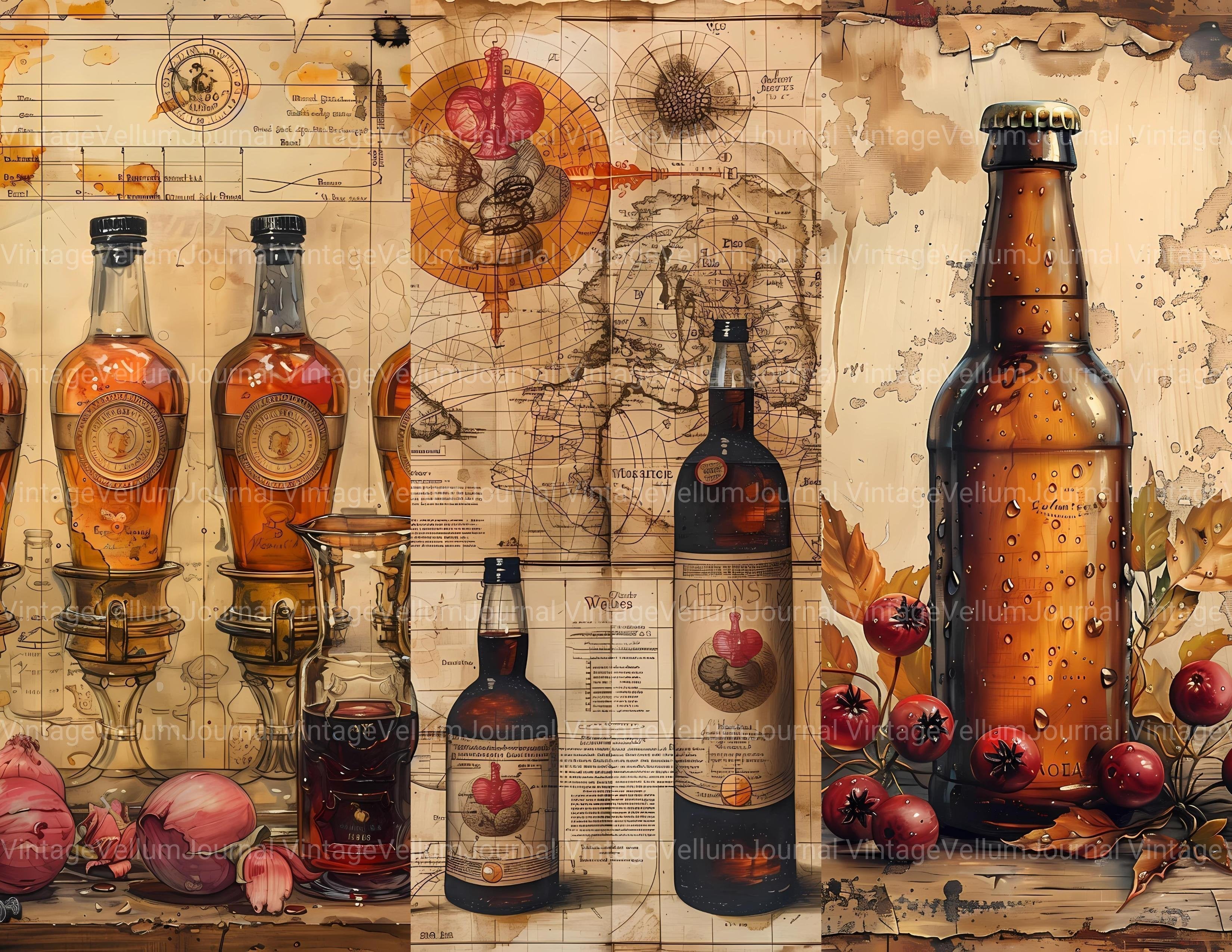 Homebrewing Junk Journal Pages - CraftNest - Digital Crafting and Art