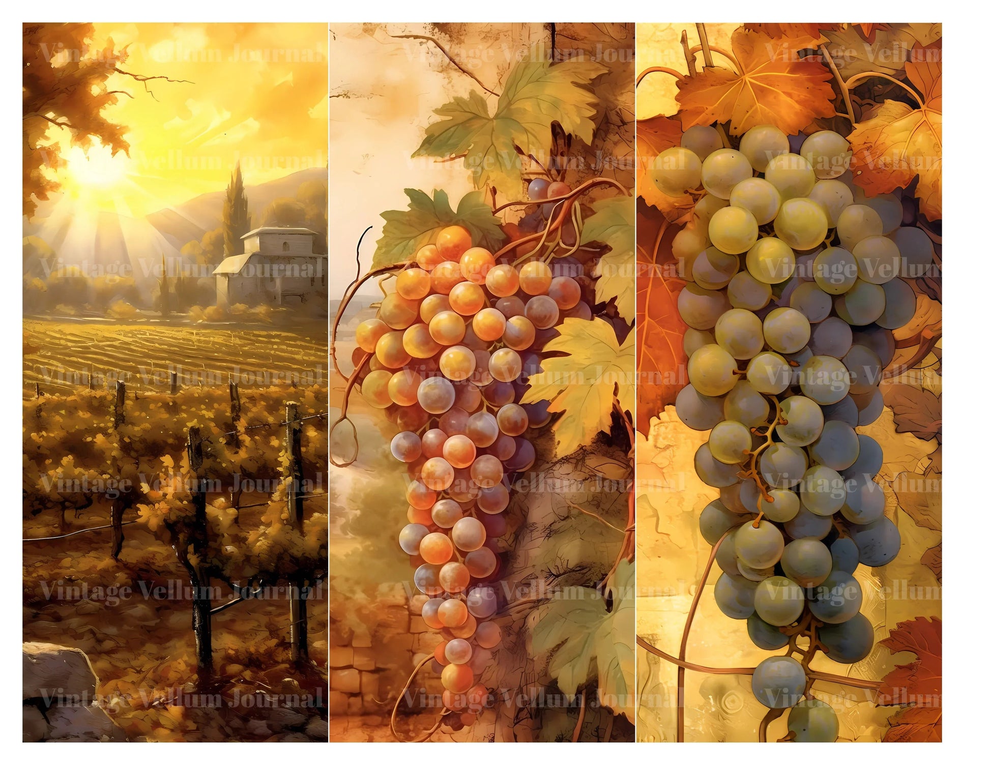 Winvery - Vineyard Junk Journal Pages - CraftNest