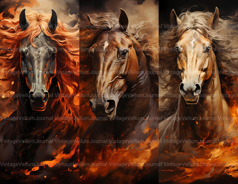 Fire Horse Junk Journal Pages - CraftNest