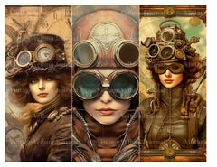 Steampunk Aviator World Junk Journal Pages - CraftNest