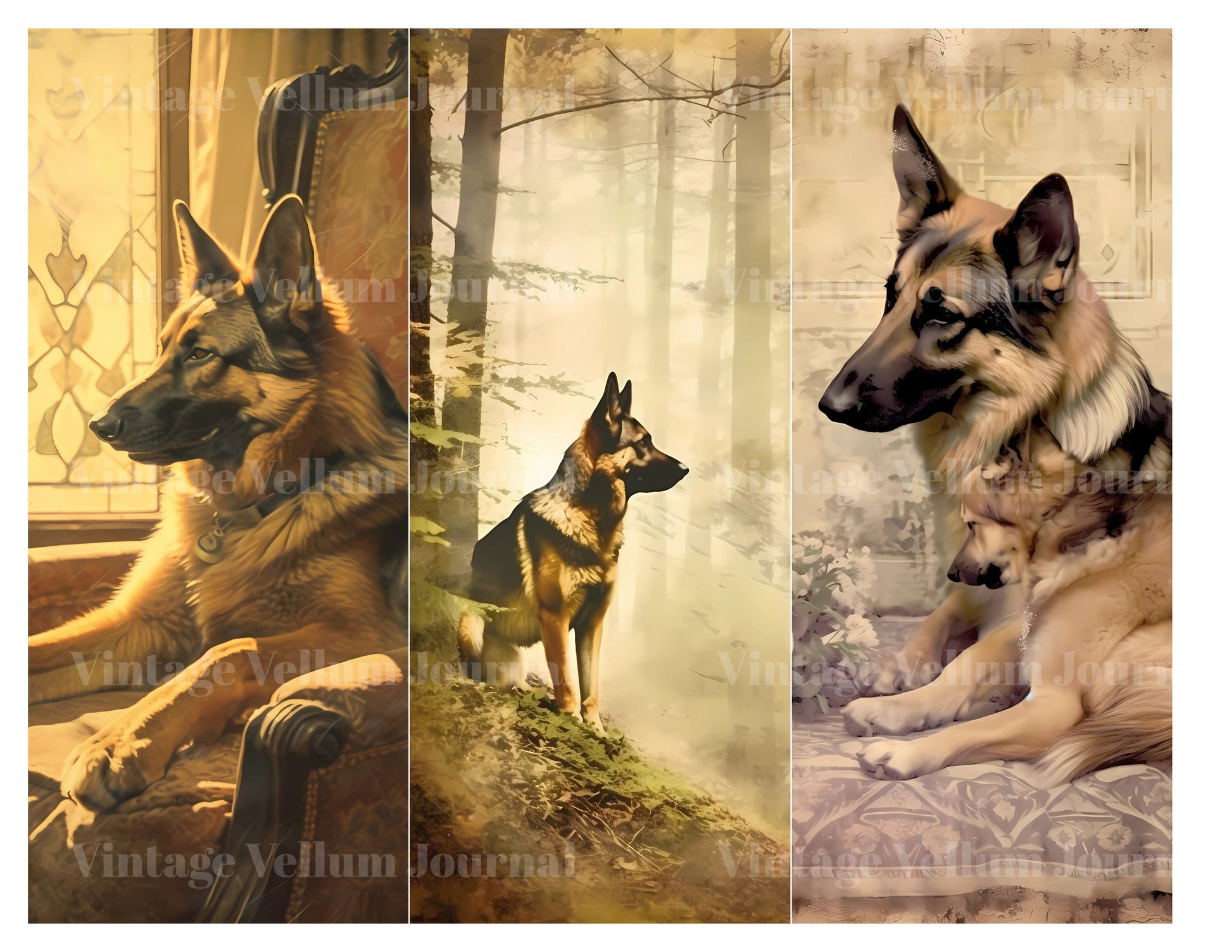 German Shepherd Junk Journal Pages - CraftNest