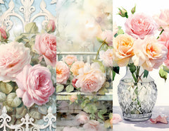 Garden Roses Junk Journal Pages - CraftNest