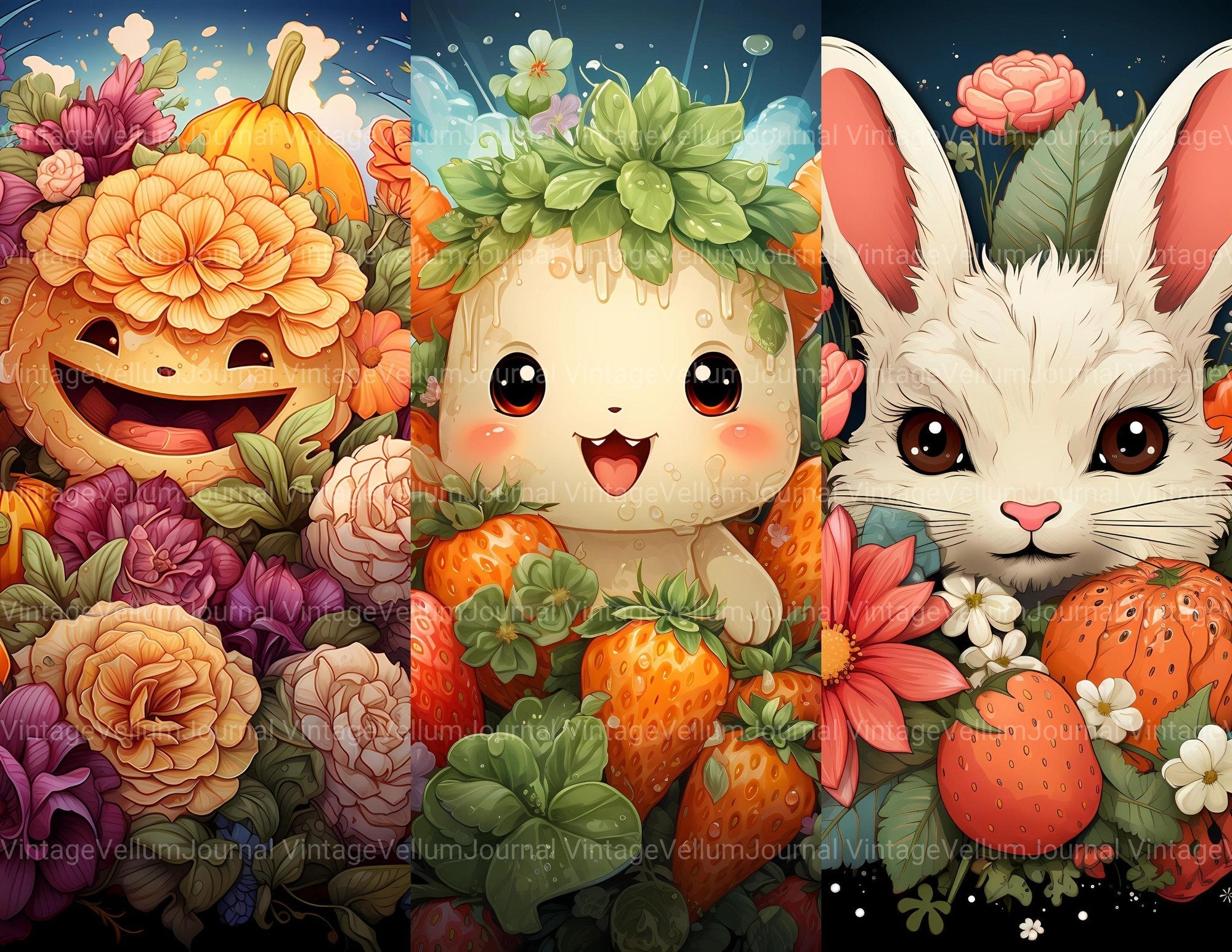 Kawaii Food Junk Journal Pages - CraftNest