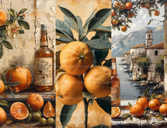 Mediterranean Citrus Junk Journal Pages - CraftNest - Digital Crafting and Art
