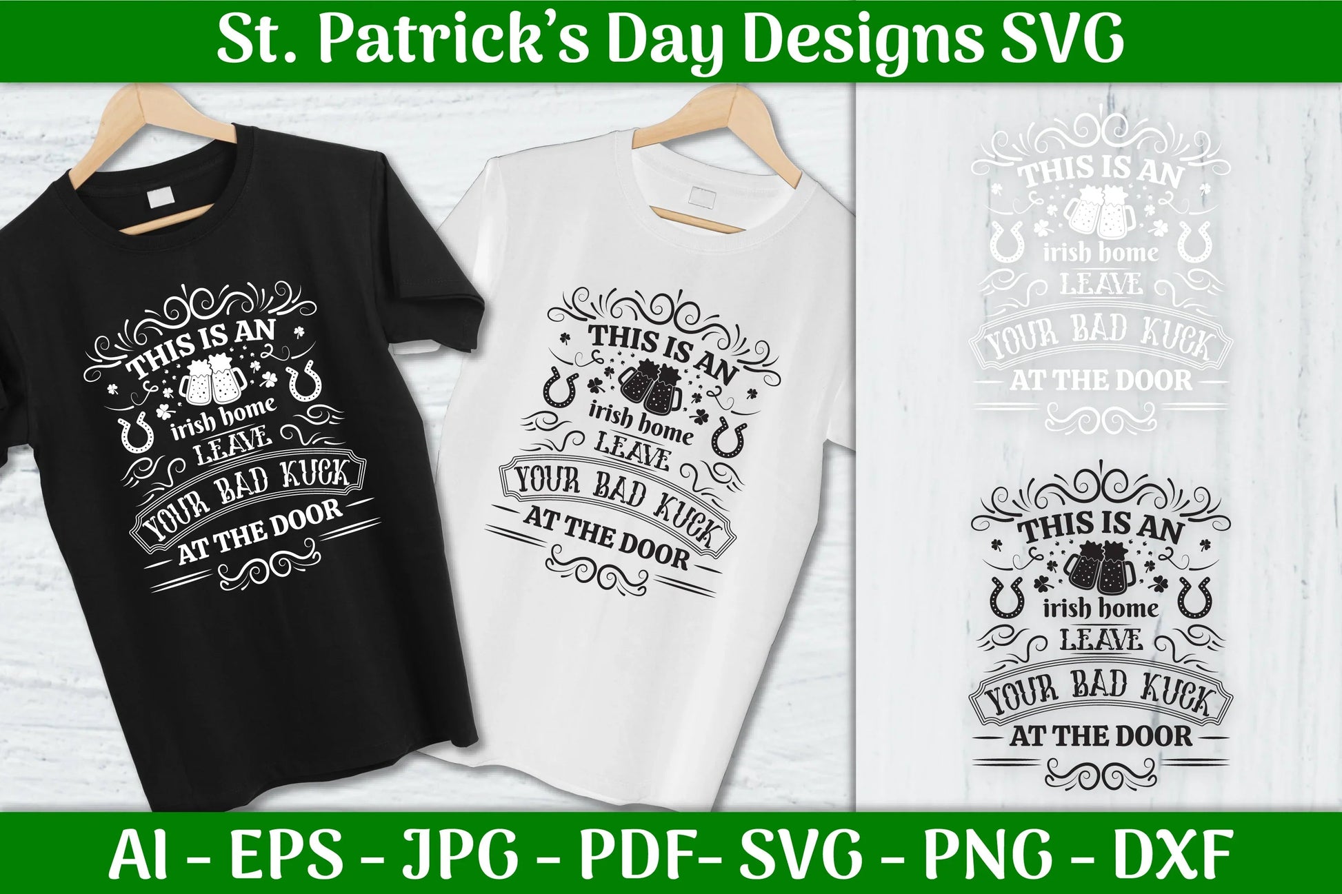 Irish Home St Patrick's Day SVG Bundle2 - CraftNest - Digital Crafting and Art
