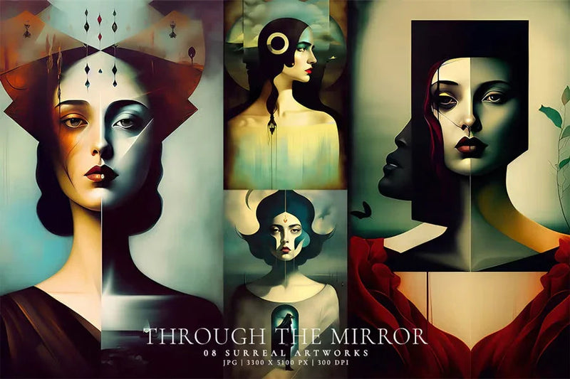 Through the Mirror - Wall Art - CraftNest - Digital Crafting and Art