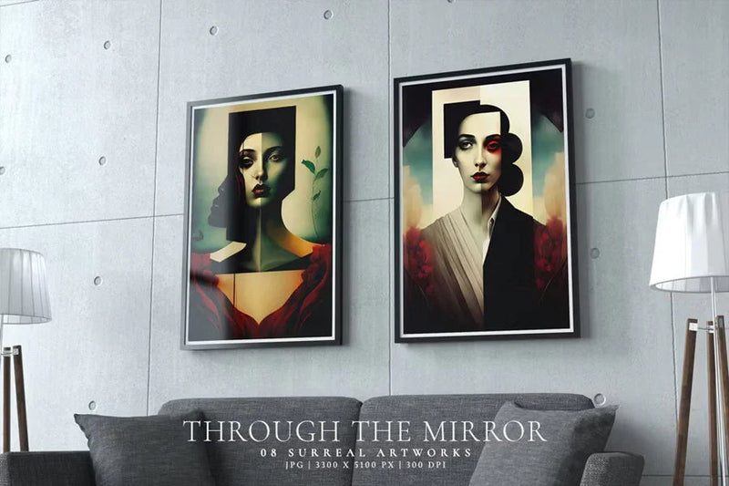Through the Mirror - Wall Art - CraftNest - Digital Crafting and Art