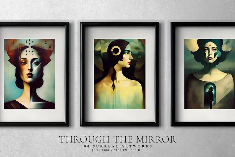 Through the Mirror - Wall Art - CraftNest - Digital Crafting and Art