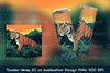 Tiger Jungle Tumbler Wrap