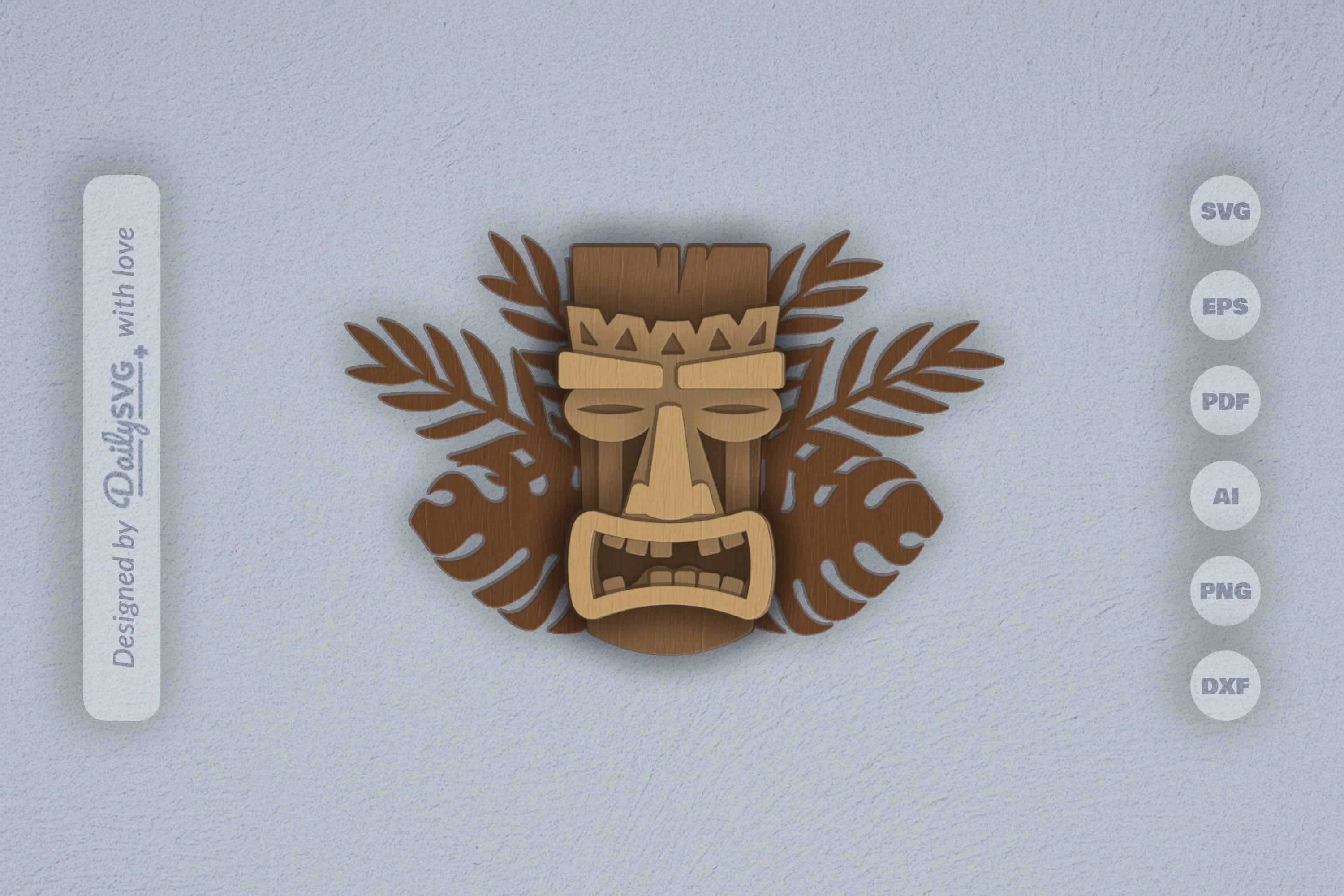 Tiki Mask Tribal Laser Cut SVG Bundle - CraftNest - Digital Crafting and Art