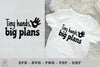 Baby Quotes SVG: Tiny Hands, Big Plans Clipart Bundle