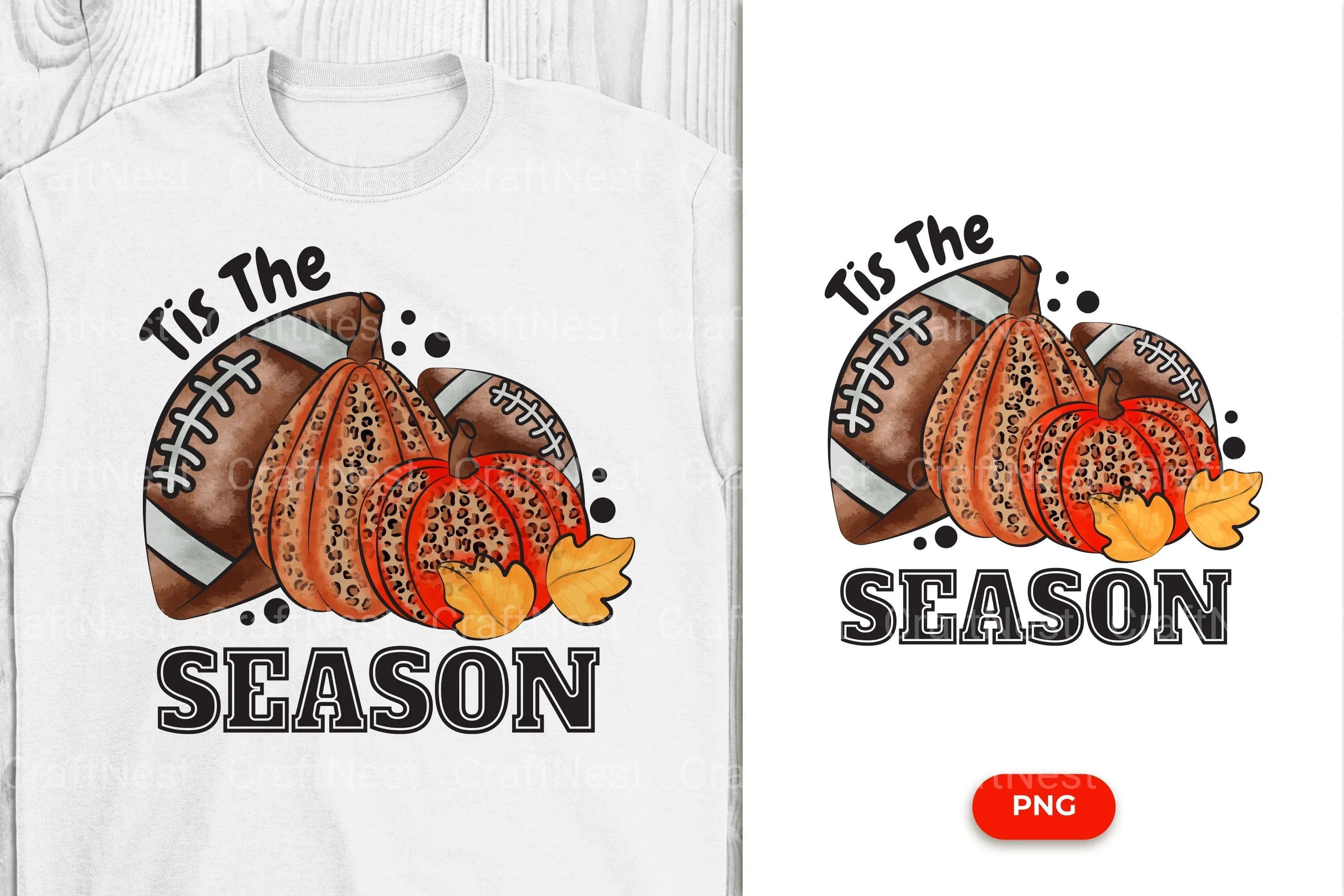 Festive Football Pumpkin Clipart Bundle - CraftNest - Digital Crafting and Art