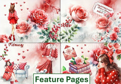 Valentine Junk Journal Clipart Bundle - CraftNest - Digital Crafting and Art