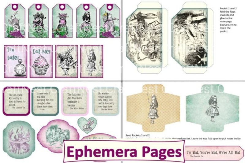 Alice in Wonderland Clipart Bundle - CraftNest - Digital Crafting and Art