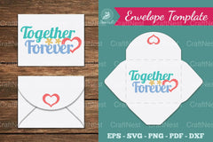 Together Forever Envelope Template Bundle - CraftNest - Digital Crafting and Art