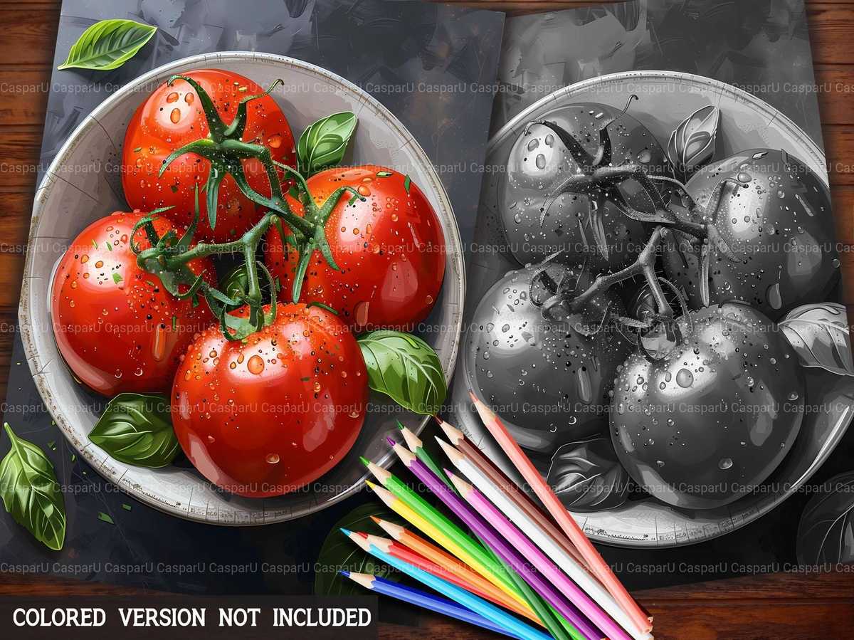Tomato Coloring Books - CraftNest - Digital Crafting and Art