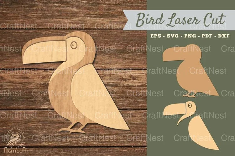 Toucan Bird Laser Cut Decoration Clipart Bundle - CraftNest - Digital Crafting and Art