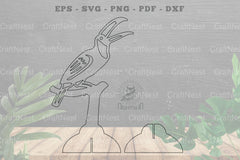 Toucan Bird Laser Cut Home Decor Clipart Bundle - CraftNest - Digital Crafting and Art