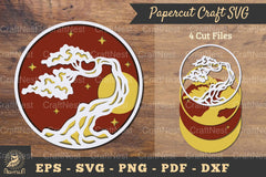 Tree 3D Papercut Paper Craft Clipart Bundle - CraftNest - Digital Crafting and Art