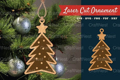 Christmas Tree Ornament SVG Bundle - CraftNest - Digital Crafting and Art