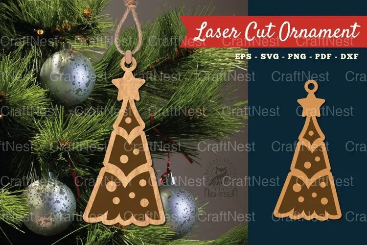 Christmas Tree Ornament SVG Bundle - CraftNest - Digital Crafting and Art