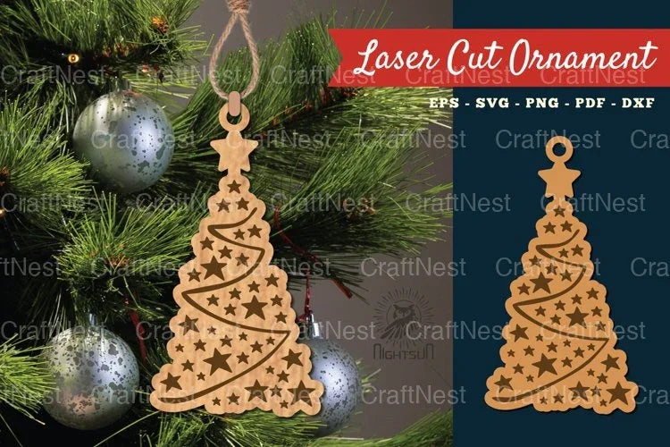 Christmas Tree Ornament SVG Bundle - CraftNest - Digital Crafting and Art