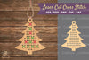 Tree Cut Cross Stitch Clipart Bundle