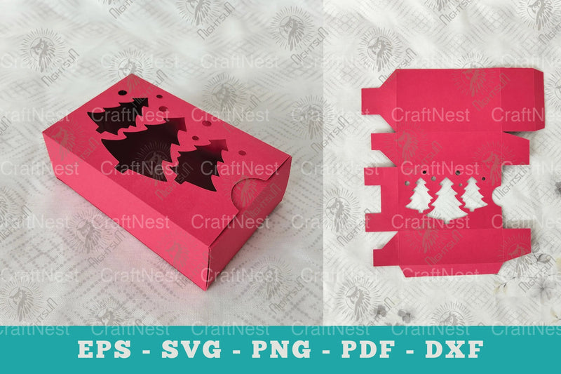 Tree Gift Box Papercut Craft Clipart Bundle - CraftNest - Digital Crafting and Art