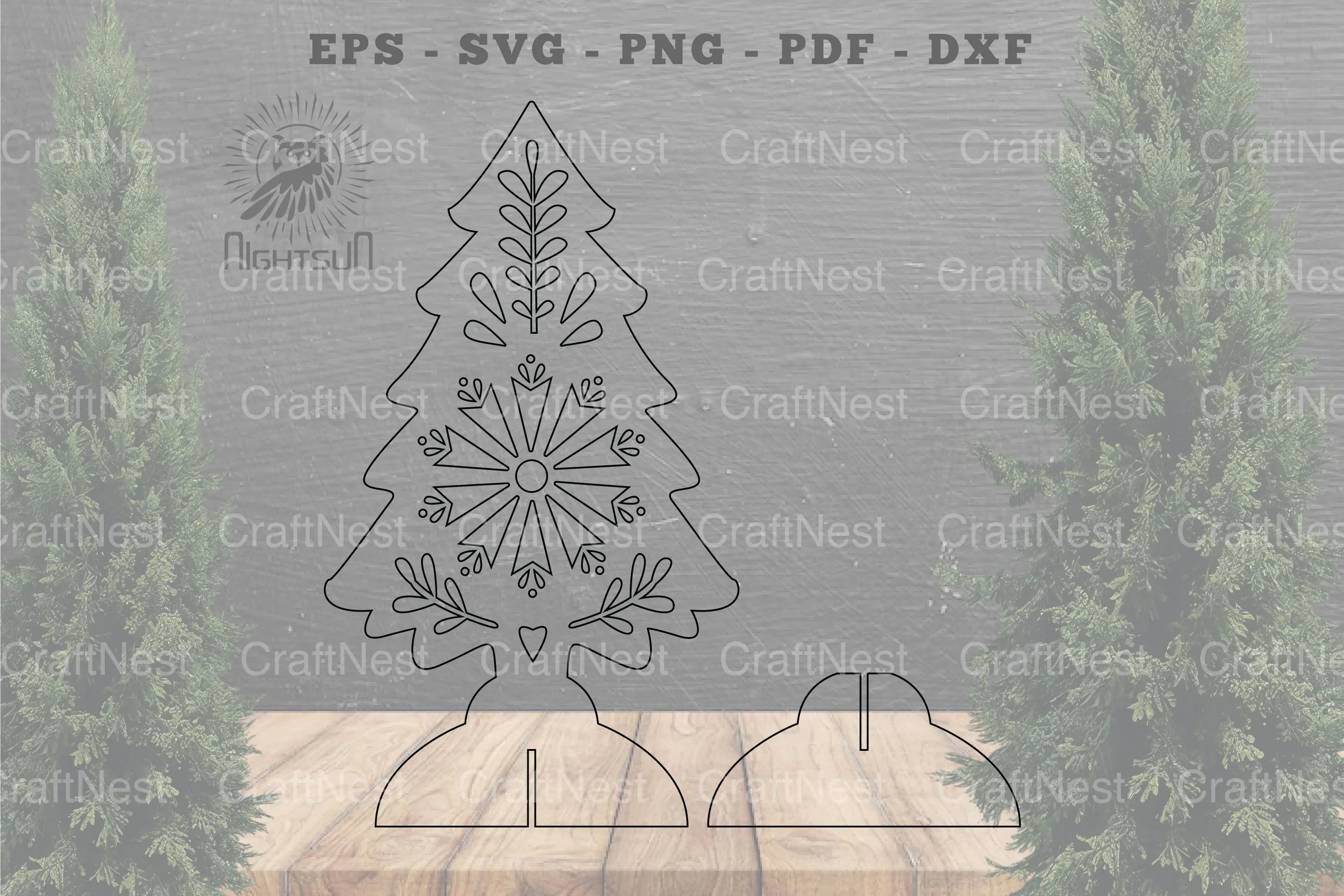 Tree Laser Cut Home Decor SVG Bundle - CraftNest - Digital Crafting and Art
