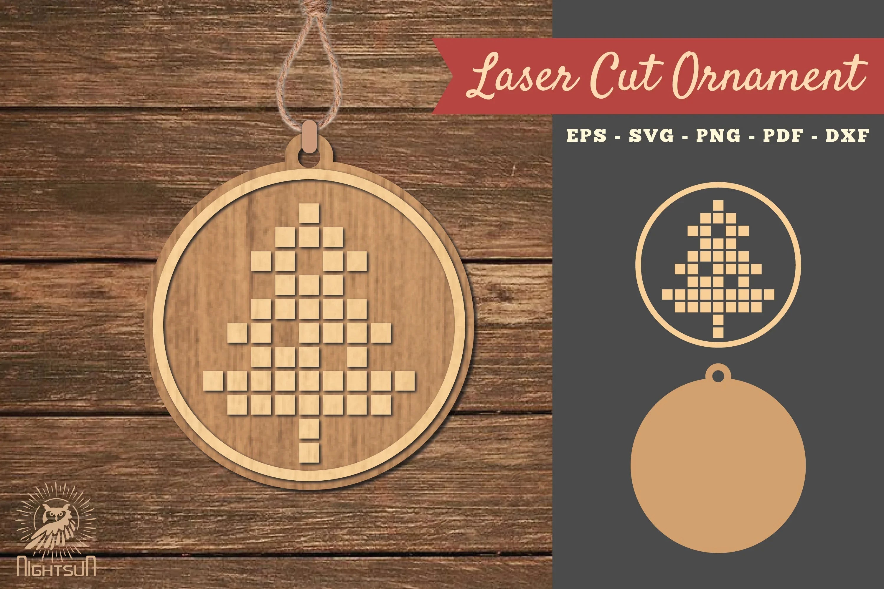 Tree Laser Cut Ornament SVG Bundle - CraftNest - Digital Crafting and Art