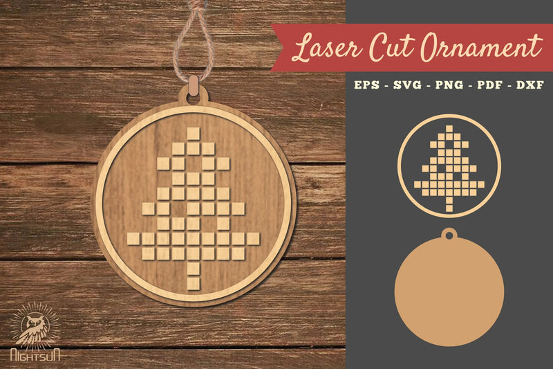 Tree Laser Cut Ornament SVG Bundle - CraftNest - Digital Crafting and Art