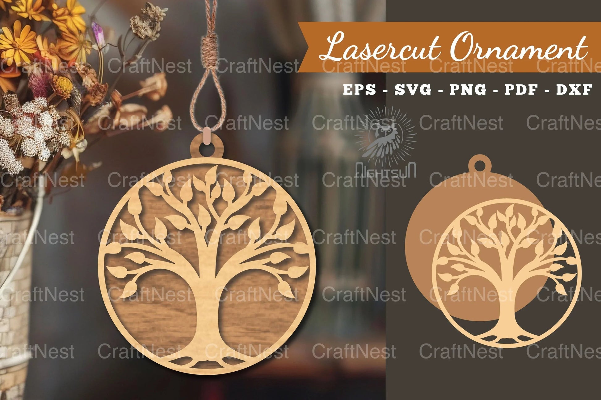 Tree of Life Laser Cut Ornament Clipart Bundle - CraftNest - Digital Crafting and Art