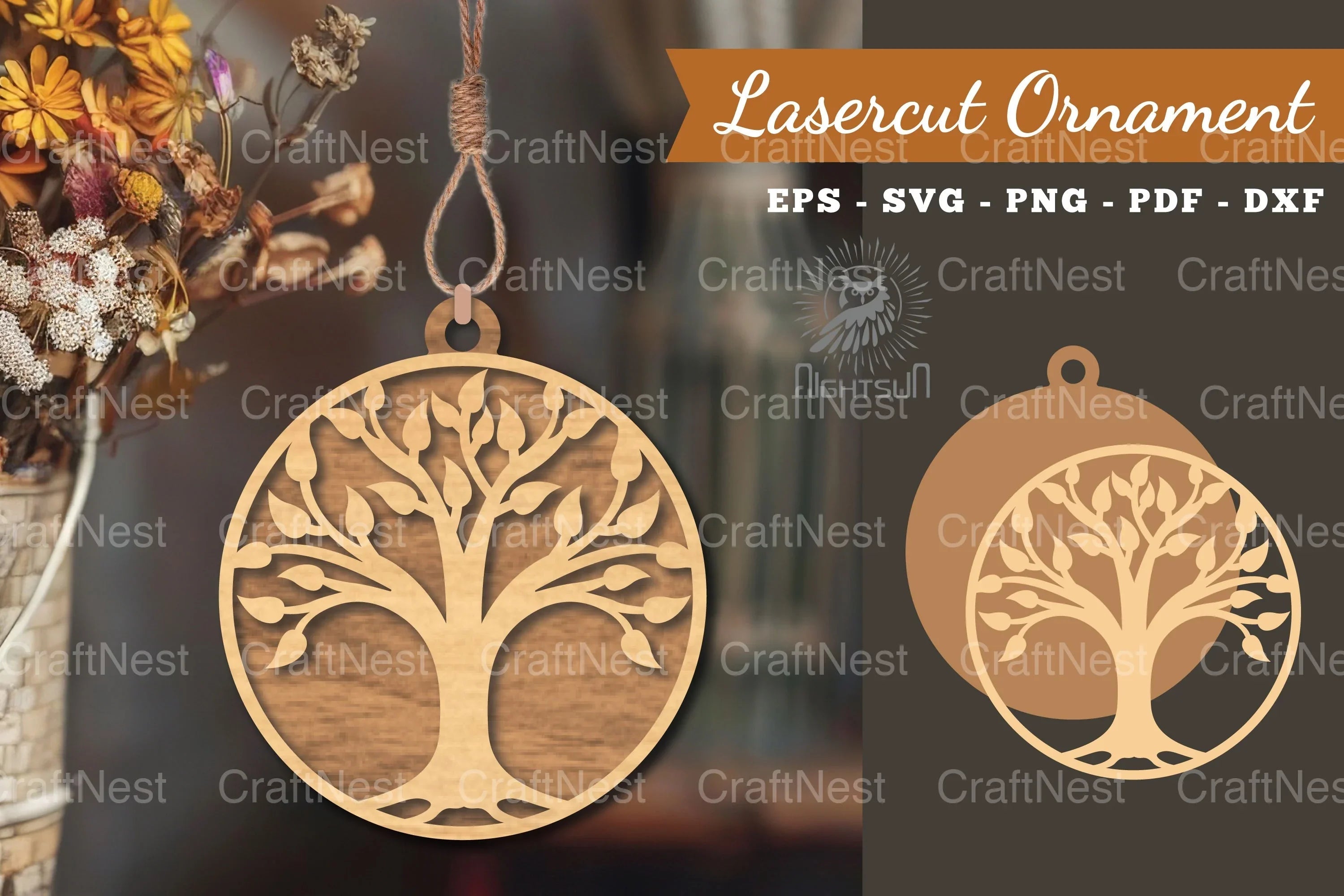 Tree of Life Laser Cut Ornament Clipart Bundle - CraftNest - Digital Crafting and Art
