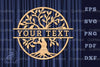 Tree Life Lasercut Split Monogram Clipart Bundle