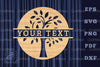 Tree Life Lasercut Split Monogram Clipart Bundle