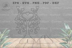 Tree Love Laser Cut Home Decoration - Wall Art Decor - CraftNest - Digital Crafting and Art