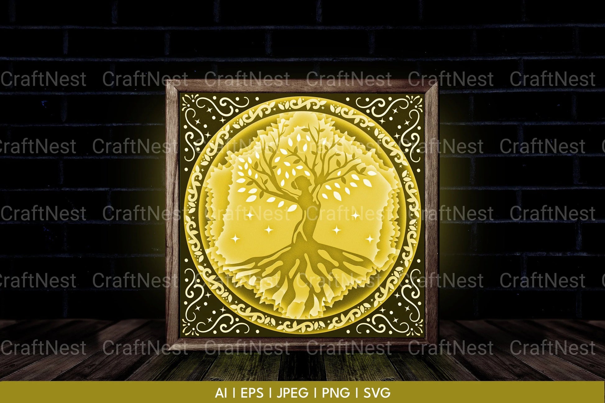 Tree of Life 3D Layered Papercut Clipart Bundle - CraftNest - Digital Crafting and Art