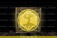 Tree of Life 3D Layered Papercut Clipart Bundle - CraftNest - Digital Crafting and Art