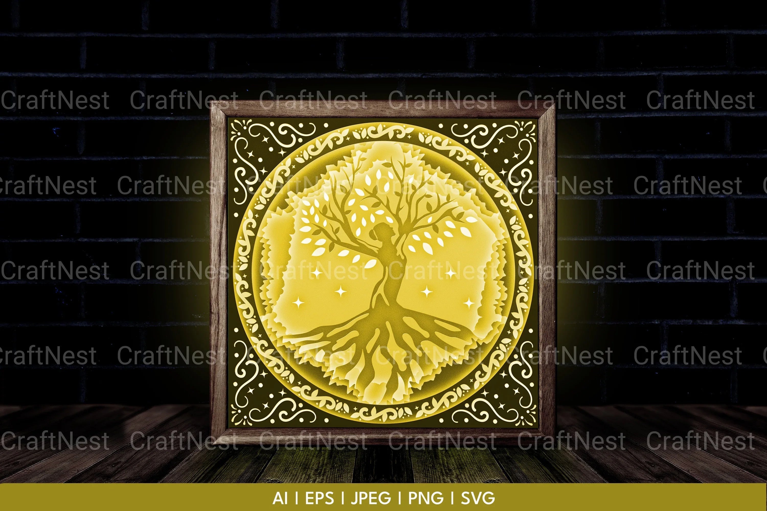 Tree of Life 3D Layered Papercut Clipart Bundle - CraftNest - Digital Crafting and Art